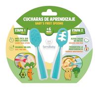 Cuchara Bebe Aprendizaje - Precucharas Bebe Blw para Primeros Alimentos, Cuchara Silicona Bebé 6 Meses Recomendadas por Nutricionistas, Cubiertos, Alimentacion Complementaria, Baby Led Weaning