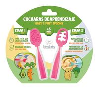 Cuchara Bebe Aprendizaje - Precucharas Bebe Blw para Primeros Alimentos, Cuchara Silicona Bebé 6 Meses Recomendadas por Nutricionistas, Cubiertos, Alimentacion Complementaria, Baby Led Weaning