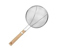 Cuchara Con Filtro De : Colador De Malla Fina De Acero Inoxidable, Espumadera De Cocina Con Mango De Madera, Cucharón Separador De Grasa Para Eliminar Residuos De Salsa De Espuma Con Diseño Colg