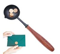 Cuchara Con Sello De Vintage - Mango De Madera, Agarre Resistente | Cuchara Para Sellar Duradera, Esponja De Fusión Con Mango De Madera Para Invitaciones De Boda, Proyectos De Manualidades,