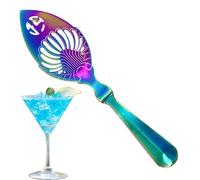 Cuchara de absenta de ajenjo: acero inoxidable ranurado hueco, diseño de mango largo, función de vertido fácil | Herramienta de bar y cocina, accesorio para cócteles, servicio de buffet, equipo de cat