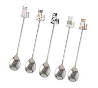 Cuchara De Acero Inoxidable Con Forma Única De Y Gato Herramienta De Cocina Multiusos Para Hornear Café Y Uso Diario Cuchara De Acero Inoxidable Para Postre