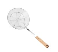 Cuchara de acero inoxidable con mango de madera, colador de arañas de alambre para colar y freír, utensilios de cocina ranurados
