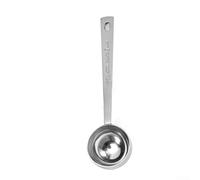 Cuchara de acero inoxidable con peso equilibrado y mango largo para transferencia controlada de ingredientes de 15 ml y 30 ml (15 ml)