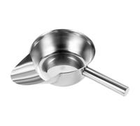 Cuchara de acero inoxidable para patatas fritas, cuchara de pato, pala de cocina con mango antideslizante para aperitivos, bloques de hielo, postres, palomitas de maíz