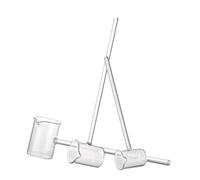 Cuchara de ácido de vidrio con alto contenido de borosilicato - Cuchara de muestreo de embudo medicinal de mango largo (5/10/15/25/50/100 ml)(50ml)