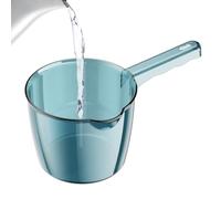 Cuchara de agua con mango largo resistente, adorable, jarra de baño portátil para baño, uso en cocina, lavado de frutas, verduras y prácticas tareas diarias de baño