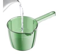 Cuchara de agua con mango largo resistente, adorable, jarra de baño portátil para baño, uso en cocina, lavado de frutas, verduras y prácticas tareas diarias de baño