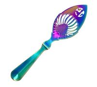 Cuchara de ajenjo antiguo -16 cm Cuchara de ajenjo, Cuchara mezcladora de azúcar | Accesorios cócteles, cucharas para mezclar | Tamaño compacto, plata de oro rosa de colores, mango cómodo,