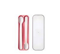 Cuchara de alimentación para bebés Deep Pink, set de 2 | Mepal