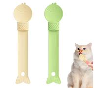 Cuchara de Alimentación para Gatos, Cuchara para Golosinas para Gatos, Cuchara Multifuncional para Gatos, Cuchara de Barra Exprimible para Gatos, Cat Strip Feeder