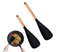 Cuchara de arroz, cuchara de espátula, 2 Pack Soft Cooking Spoon for Rice, Gadgets de cocina antiadherentes, camareros de patatas para mezclar, remover, bucear, recoger, rascar