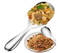 Cuchara de arroz de acero inoxidable - paleta de olla pesada, espátula de propósito múltiple | Lavavajillas de forma segura construcción, agarre cómodo, ideal para ollas no stick que sirven varios c