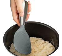 Cuchara de arroz de acero inoxidable resistente al calor, antiadherente, cuchara de acero inoxidable resistente al calor, multifunción para servir, servir fideos