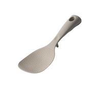 Cuchara de arroz de silicona resistente al calor con soporte, cuchara de cocina antiadherente, cucharón de silicona con base de soporte