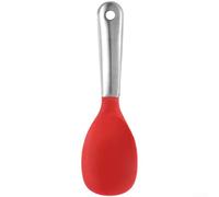 Cuchara de arroz diseñada con exterior de silicona de doble capa e interior de acero inoxidable para seguridad de utensilios de cocina, resistencia al calor y capacidad de colgar (A)