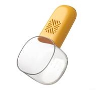 Cuchara de arroz, herramienta de cocina multifuncional de 6.1 x 2.95 pulgadas con escala de medición, diseño a prueba de humedad para almacenamiento de granos de harina, uso doméstico y camping