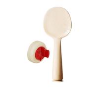 Cuchara de arroz para remo | Cuchara para arrocera con ventosa | Utensilio de cocina para almacenamiento sin taladrar y accesorios de cocina para mujeres, hombres, niños, familia y amigos