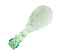 Cuchara de arroz, transparente Bunny Scooper, multifunción, diseño plano, 2,76 x 7,09 x 1,18 pulgadas, ideal para mezclar, baking, scooping, serving, cocina, ensalada, sop, buffet use