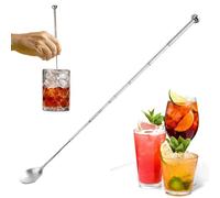 Cuchara de barra telescópica - Cucharra mezcladora extensible de acero inoxidable con mango largo | Cucharra agitar café, cuchara para cóctel de bebidas para hornear, cocinar, bebidas, Bar, cocina,