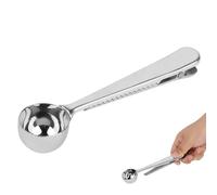 Cuchara de café, 2 en 1 acero inoxidable. Medición de cucharadas de cucharada de cucharadas Medidas con clip de selling para cafetería de cocina