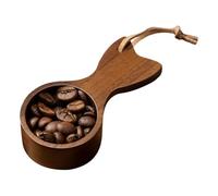 Cuchara de café con forma de cola de pescado - Cuchara métrica de madera con correa de suave, herramienta de café ergonómica | Medición de granos de café, café molido, agarre cómodo, madera