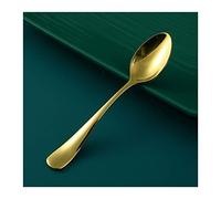 Cuchara de café, Cuchara, Cucharadita Cuchara de latón cuchara doméstica cuchara de café hecha a mano mango largo en espesas de cobre puro sólido cucharada de postres cuchara Cuchara para servir ( Col