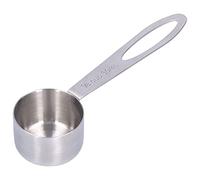 Cuchara de café de acero inoxidable con mango largo, cuchara medidora de 30 ml, cucharada para granos de café, leche en polvo, grado alimenticio 304, fácil de limpiar, apta para