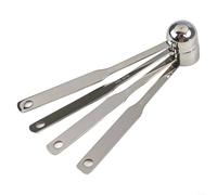 Cuchara de café de acero inoxidable con mango largo de 8 ml y 25 ml, cucharas medidoras para mediciones precisas de café y té (25 ml)