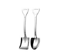 Cuchara de café de acero inoxidable, fruta original, pala for helado, postre, cucharas de acero inoxidable, vajilla de cocina, 20/2 Uds.(Silver Mixed- 20pcs)