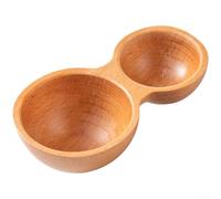 Cuchara de café de doble cabeza, cuchara medidora de 5 g/15 g, cuchara de madera de nogal de doble extremo para un control preciso de las porciones, madera maciza natural, uso en cocina y elaboración