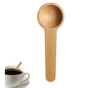 Cuchara de café de madera | Medición para granos de café | Cuchara de madera de teca para servir | Cuchara de caramelo de madera reutilizable, cuchara de café pequeña para miel, tarros de condimentos