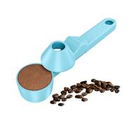 Cuchara de café y embudo para cápsulas de café recargables reutilizables K Cup, cuchara medidora de café con capacidad de 2 cucharadas, cuchara con embudo para café molido, proteína en polvo, té (azul