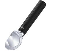 Cuchara de calentada - 131/158 ℉ resistente al agua con pantalla LED recargable, cuchara de metal para cocina, buffet de postre, de cumpleaños, cena de vacaciones,