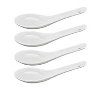 Cuchara de Cerámica, Mano de Obra Fina, Simple y Elegante,Largo, Cucharas de Sopa Chinas