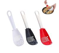 Cuchara de cocina, 3 cucharas de cocina multifuncionales, desnatadora de mano, triturador de papas, separador de yema de huevo para el hogar, apartamento, restaurante, tienda de repostería