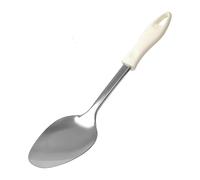 Cuchara de cocina de acero inoxidable - 30 x 7,1 cm - Mango ergonómico - Utensilio de servicio resistente para uso diario - lavable en lavavajillas