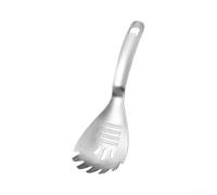 Cuchara de cocina de acero inoxidable, colador con picadora de ajos, palillo de pasta y patatas, duradero, 23 x 8 cm (A)