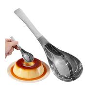 Cuchara de cocina de metal - Cuchara de postre de metal, cuchara, cuchara de alimentación | Herramienta de cocina, cuchara de acero inoxidable para restaurantes, tiendas de leche, cafés, casas