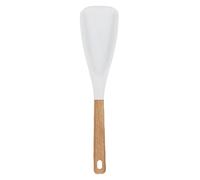 Cuchara de cocina de silicona, espátula resistente al calor de 30 cm, utensilio con mango de madera, práctica herramienta para mezclar salsas, hornear, freír, tareas diarias de cocina en casa