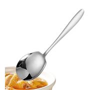 Cuchara de cocina grande, cuchara de metal para servir de cocina | Cuchara de acero inoxidable para la cocina, cubertería de mesa, cuchara de cocina para celebraciones, comidas familiares, picnics y