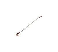 Cuchara de cóctel mezcladora, mango largo, cuchara de acero inoxidable, 20/30/40 cm, cuchara de café, cóctel, té, accesorios de cocina (40 cm, rojo rosa)