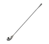 Cuchara de cóctel mezcladora, mango largo, cuchara de acero inoxidable, 20/30/40 cm, cuchara de café, cóctel, té, accesorios de cocina (30 cm, negro)