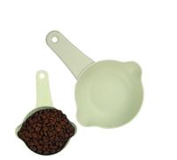 Cuchara de comida para gatos, cuchara ajustable para harina antiderrames, tazas medidoras, suministros de alimentación y riego para gatos, para mojado, grano, cocina, cocina