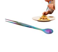 Cuchara De Degustación De Acero Inoxidable - 2 En 1, Mini Cuchara De Degustación, Palillos, Pinzas Para Profesionales, Apasionados De La Pastelería, Principiantes, Preparación De Comidas, Sopas
