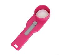 Cuchara de embudo de plástico ABS con escala de medición integrada para un control preciso de ingredientes, herramienta esencial para cocinar, hornear y preparar alimentos (rosa)