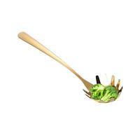 Cuchara de espagueti - Tenedor de pasta de metal, cuchara de pasta de acero inoxidable con dientes, tenedores para servir con asa, utensilios de cocina para el hogar, restaurante, cocina, hogar