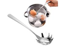 Cuchara de espaguetis - Servidor de pasta de acero inoxidable 304 y cuchara de fideos, herramienta de cocina de moldeo de una sola pieza para fideos salteados, fideos de arroz y especias, cuchara de