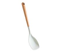 Cuchara de espátula, utensilios de cocina de silicona flexibles, espátula para mezclar con mango de madera, para servir y freír, carne y sopa en la cocina