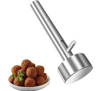 Cuchara de Falafel de 4 cm, pala de albóndigas de falafel de acero inoxidable, pala de falafel, no pegajosa, herramienta de bola de falafel para la cocina y el restaurante, 1 unidad